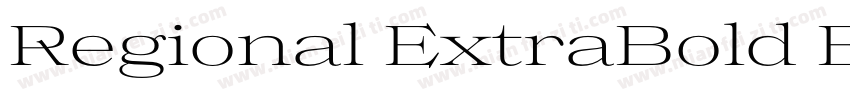 Regional ExtraBold E字体转换